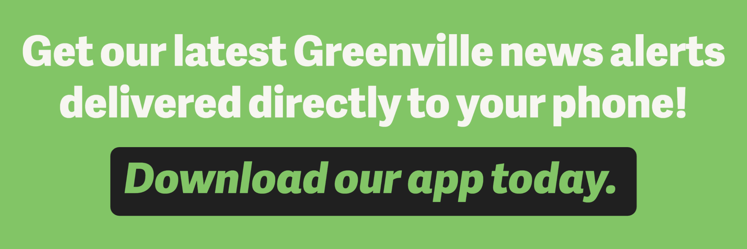 Greenville App Homepage